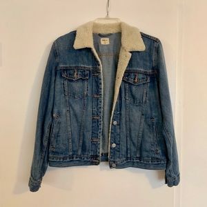 Sherpa jean jacket